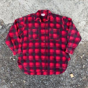 Vintage 1960's Champion Flannel Shirt Plaid Dress